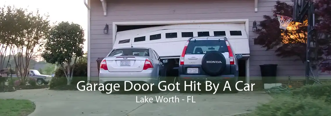 Garage Door Got Hit By A Car Lake Worth - FL